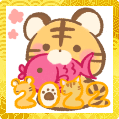 Yuru Mochi Tiger's stickers