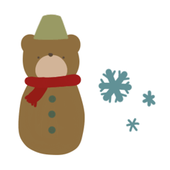 A cute bear for daily convos 7 (Winter)