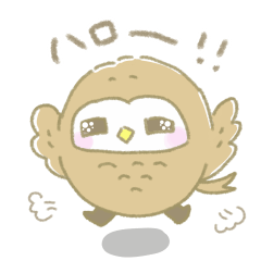 Happy cute owl