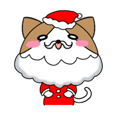 CAT Sticker in Christmas