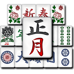 Conjunto de peças de Mahjong( Ano Novo )
