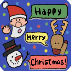Happy Christmas various sticker