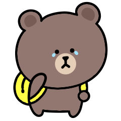 Surreal mini brown moving sticker 5