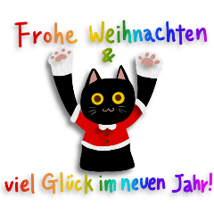 Merry Christmas and Cats (Deutsch)