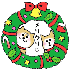 柴犬の大和と鈴のクリスマススタンプ Line スタンプ Line Store