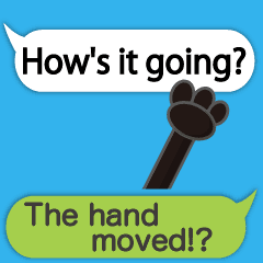 動く 動物の手の吹き出し 英語 Line スタンプ Line Store 動く 動物の手の吹き出し 英語 Line スタンプ Line Store