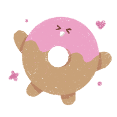 Strawberry doughnut