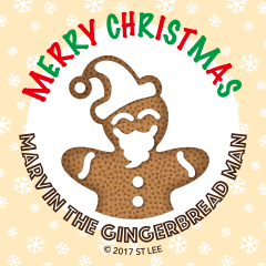 Marvin the Gingerbread Man - Merry X'mas