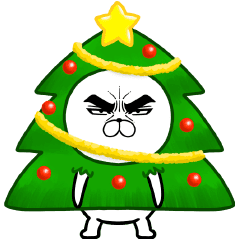目ヂカラ にゃんこ達のクリスマス Line スタンプ Line Store