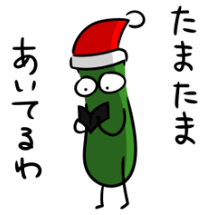 The cucumber which evolved.Christmas ver