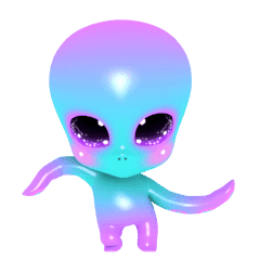 Cute Alien Alilalalulu - LINE stickers | LINE STORE