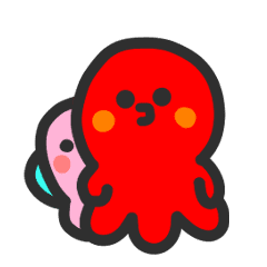 octopus move line sticker