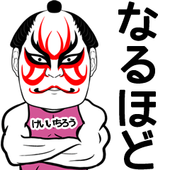 Keiichirou Kabuki Name Muscle Sticker
