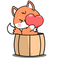 Cute orange fox (ENG) : Animated