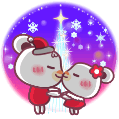 2人のメリクリ チョコくまのクリスマス Line スタンプ Line Store 2人のメリクリ チョコくまのクリスマス Line スタンプ Line Store
