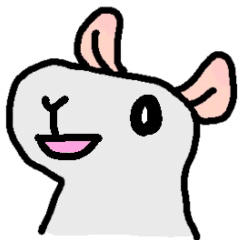 Charming rat (white)