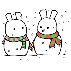 Kokoro in Christmas snow