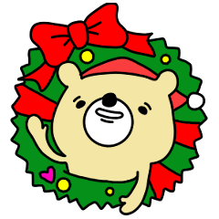 Christmas Bear Sticker