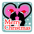 シンプル黒猫☆クリスマス＆お正月