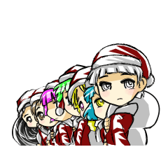 Santa8 8 people in December