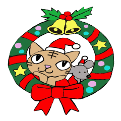 猫とねずみのクリスマス Line スタンプ Line Store 猫とねずみのクリスマス Line スタンプ Line Store