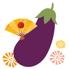 eggplant Japanese style Sticker