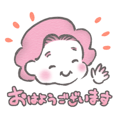 Momo(elderly lady)'s daily use sticker
