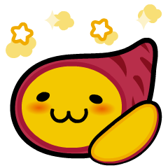 Sweet Potato Cute Emoji Animation
