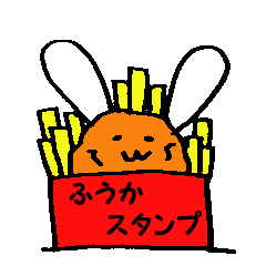 fuka potato rabbit Sticker