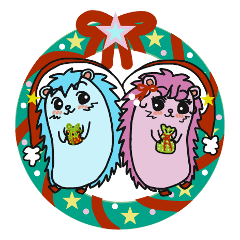 Happy Christmas of Hedgehogs