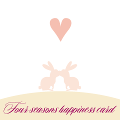 Four seasons happiness card