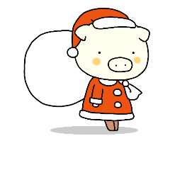 Santa Claus of a pig