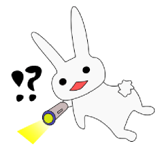 white rabbit and fellow stickers No.2