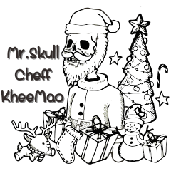 Mr. Skull chef kheemao on christmas