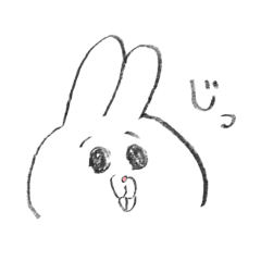 Loose rabbit drawn by mofucan