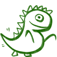 green chalk dinosaur 1.0