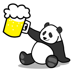 Drinking Panda