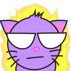 Purple Cat (Face Cute)