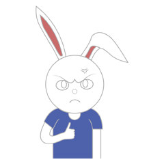 rabbit angry upset