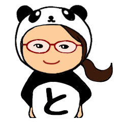 PANDA de hiragana -to-
