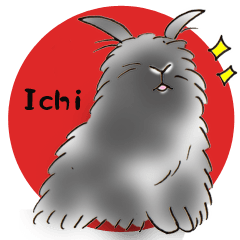 Lion head rabbit Ichi Sticker
