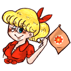 Charming Girl Kathy Sticker (Japanese)