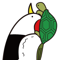 Crane and tortoise 1