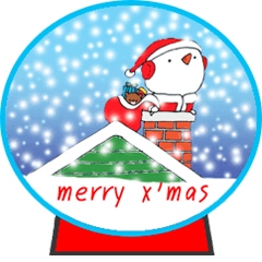 Merry X'Mas & Happy New Year by Snowman