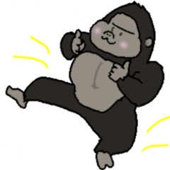 Kawaii Gorillanosuke Sticker