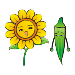 Sunflower and okra