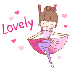 Rosy Aerial Yoga Girl