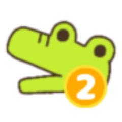 Cute crocodile sticker set.2