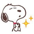 Stiker Animasi Latar Snoopy