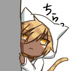 KAWAII Cat ears boys Sticker